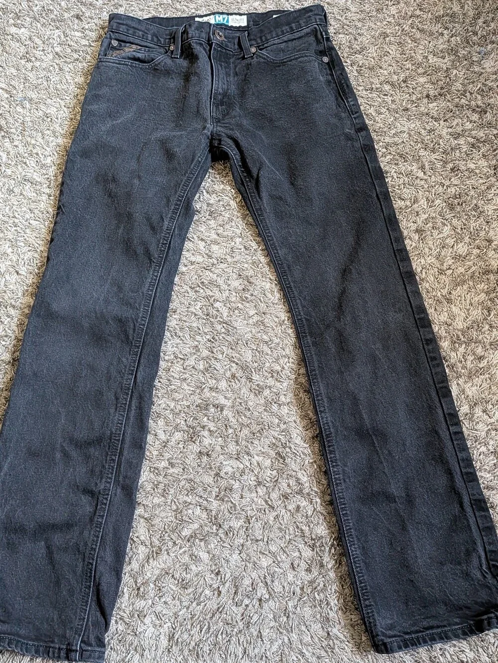 Ariat Legacy Black M7 Slim Fit Cotton Straight Leg Jeans Men's 31W 31L